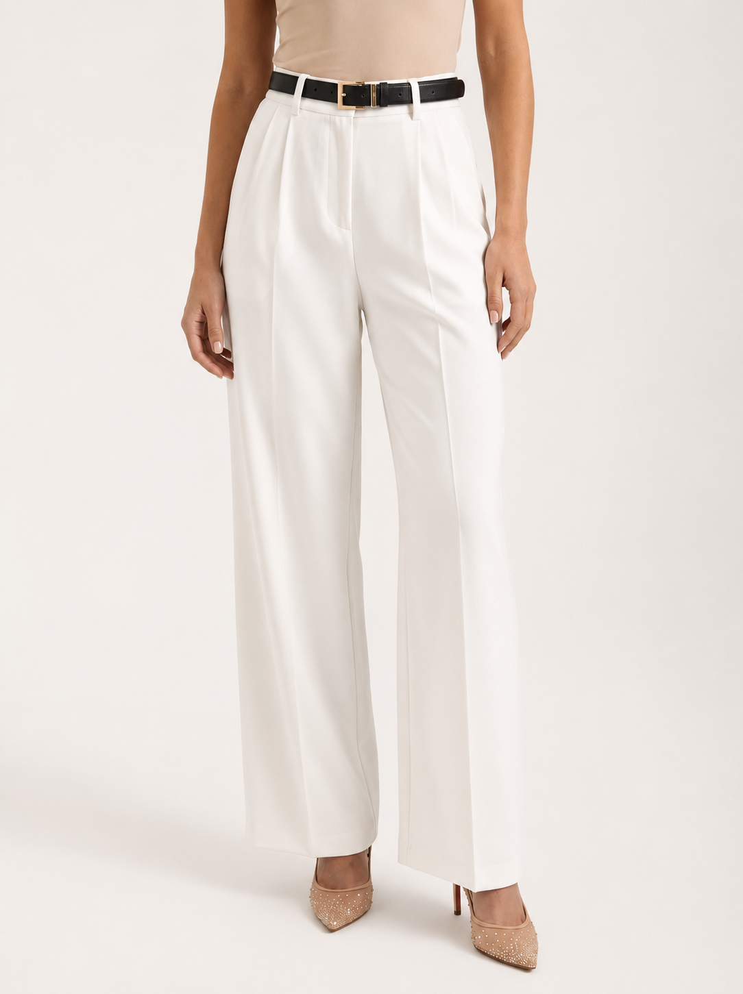 Women's High-Waisted Wide-Leg Pants