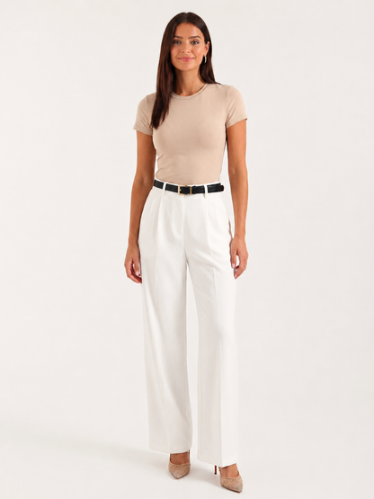 Women's High-Waisted Wide-Leg Pants