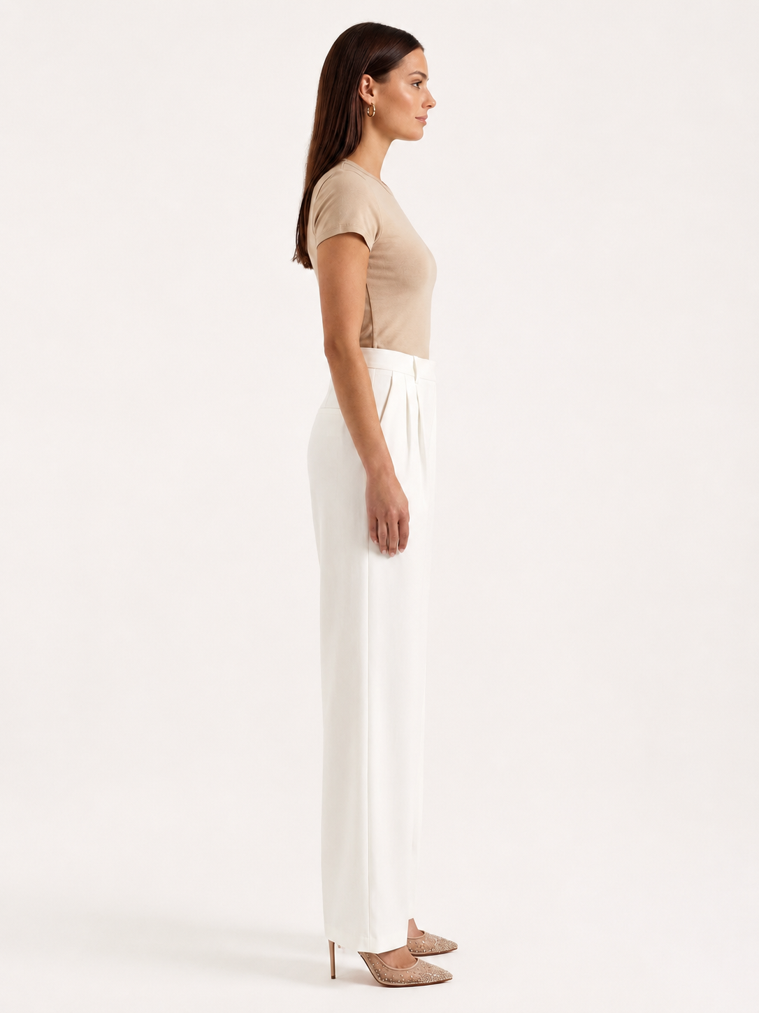Women's High-Waisted Wide-Leg Pants