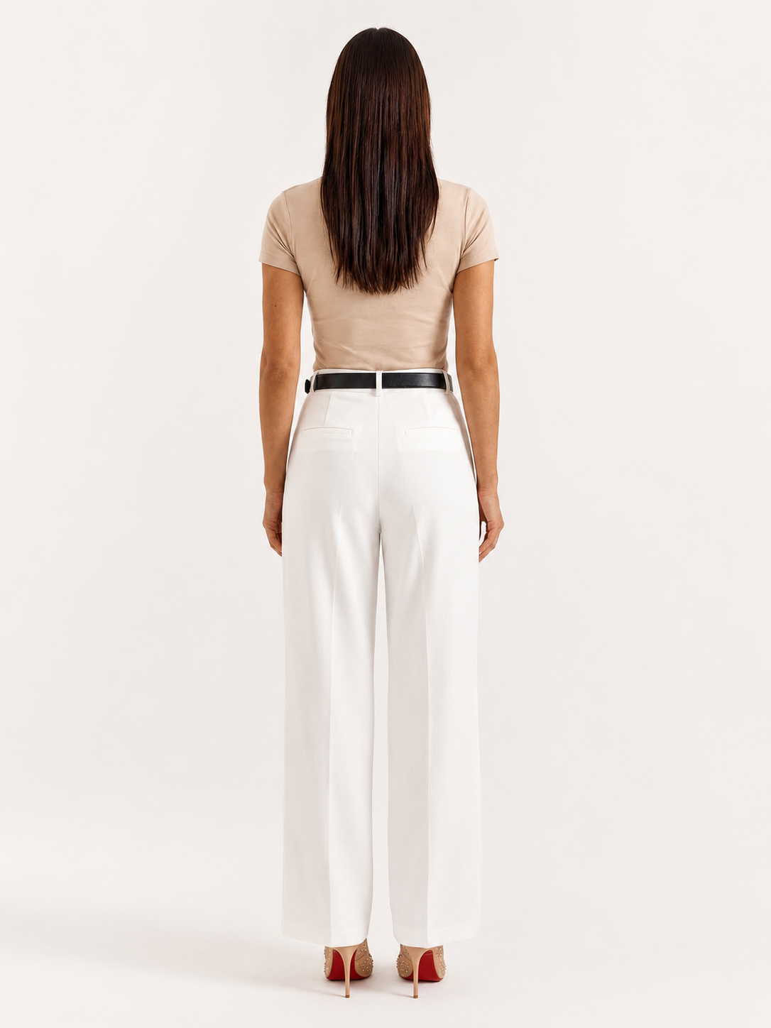 Women's High-Waisted Wide-Leg Pants