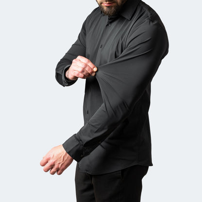 Men's Fitted Stretch Shirt Dress