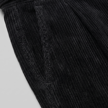 Pantalon homme à plis style velours côtelé | Coupe ajustée smart casual