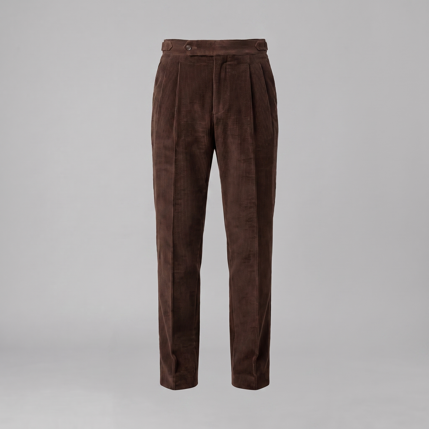 Pantalon homme à plis style velours côtelé | Coupe ajustée smart casual