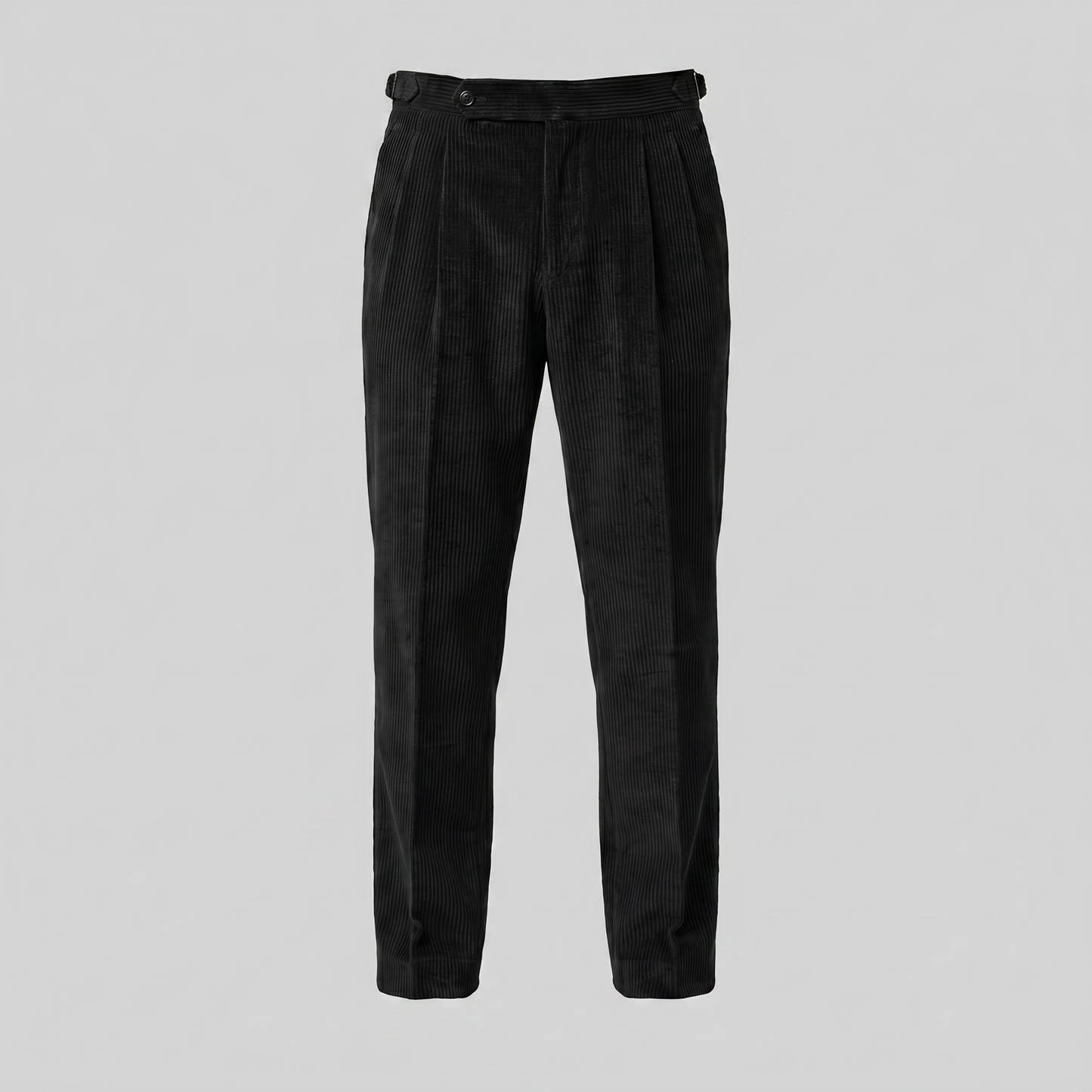 Pantalon homme à plis style velours côtelé | Coupe ajustée smart casual