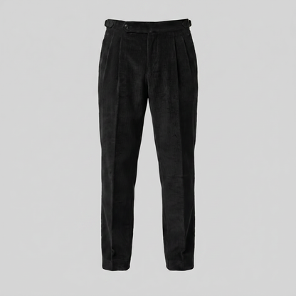Pantalon homme à plis style velours côtelé | Coupe ajustée smart casual