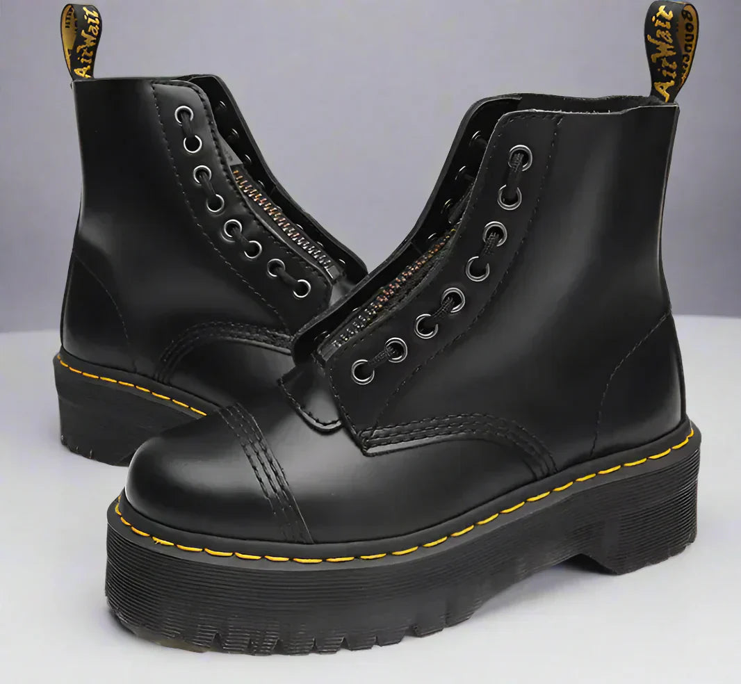 Bottes à Lacets en Cuir pour Femmes | Robustes, Classiques pour Toutes Saisons