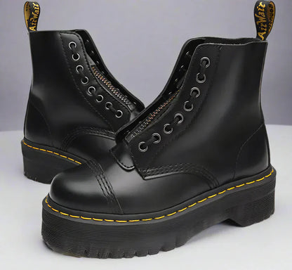 Bottes à Lacets en Cuir pour Femmes | Robustes, Classiques pour Toutes Saisons