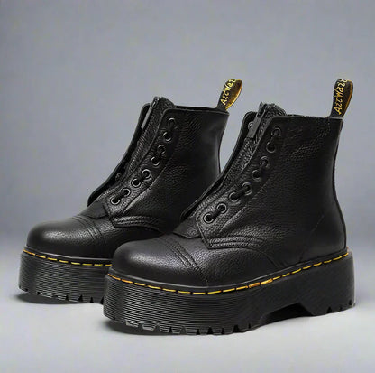Bottes à Lacets en Cuir pour Femmes | Robustes, Classiques pour Toutes Saisons
