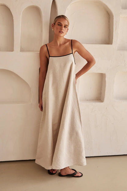 Women's Spaghetti Strap Maxi Dress | Elegant Wedding Guest Style
