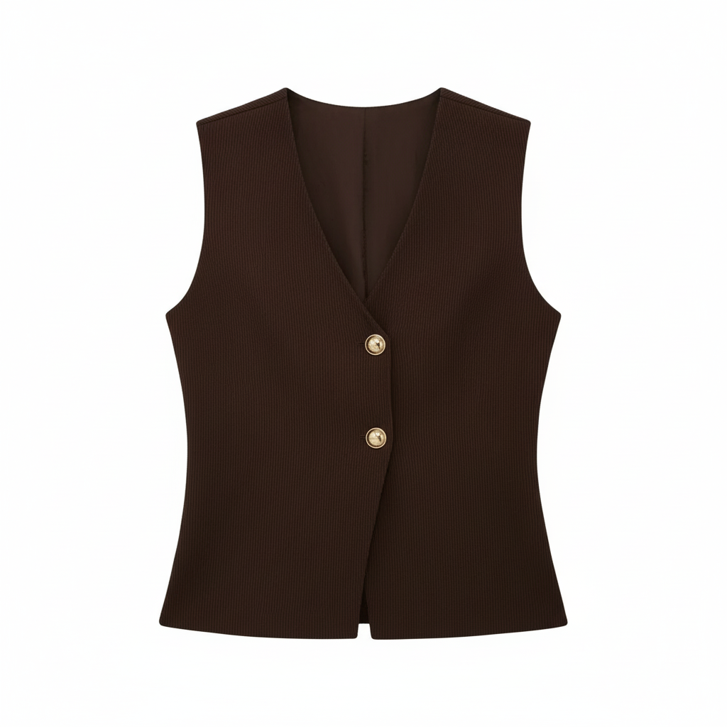 Gilet superposé élégant pour tenues décontractées et habillées féminines