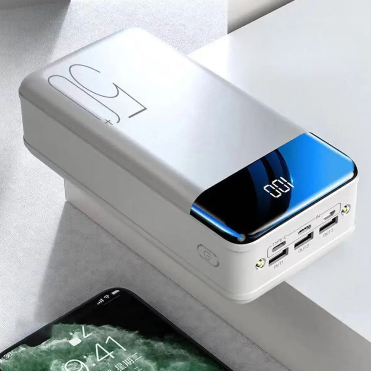 High Capacity 100,000 mAh Power Bank | Travel and Emergency Kit