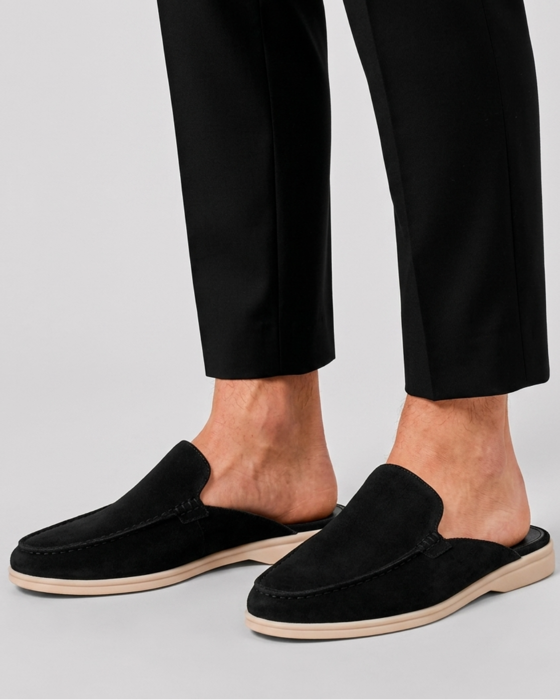 Scarpe estive da uomo mule a vuoto | Schiena aperta slip-on