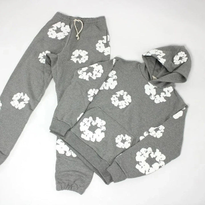 Ensemble de survêtement à imprimé floral unique