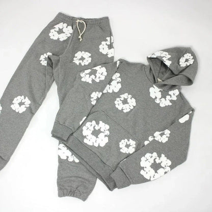 Ensemble de survêtement à imprimé floral unique