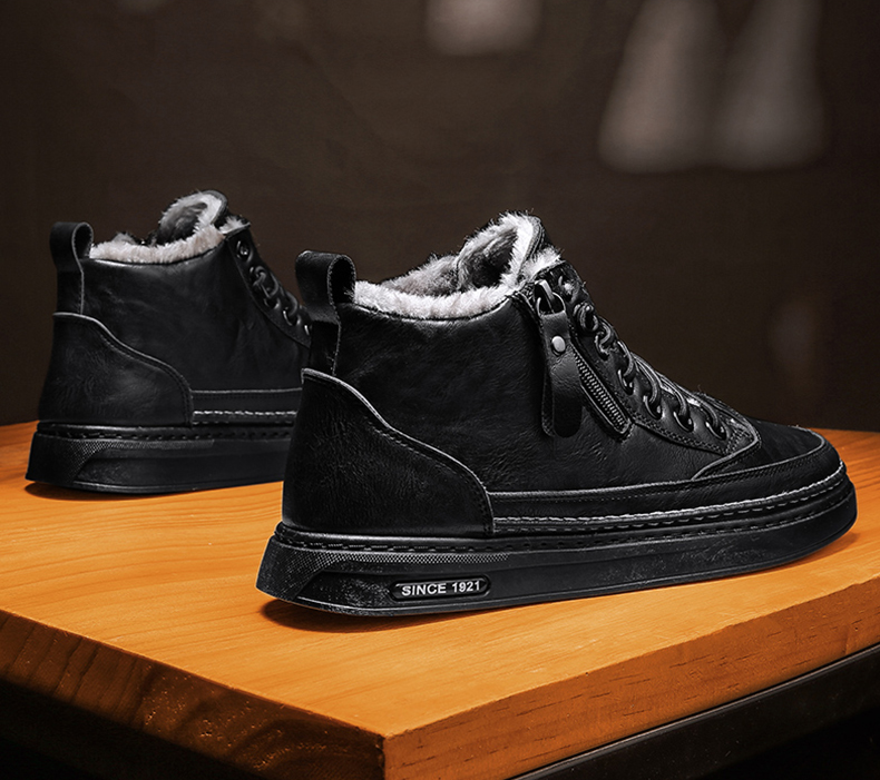 Buty Zimowe Barley dla Mężczyzn | Ciepła Mieszanka Bawełny i Wełny