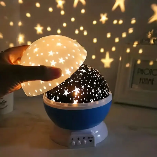 Lampka Nocna Projektora Gwiazdowego | Lampa do Sypialni Dziecięcych