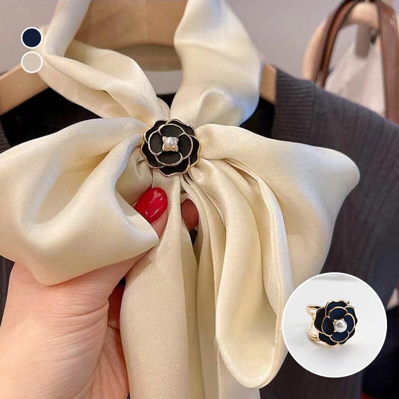 Elegancki Damski Kamelią Pierścionek