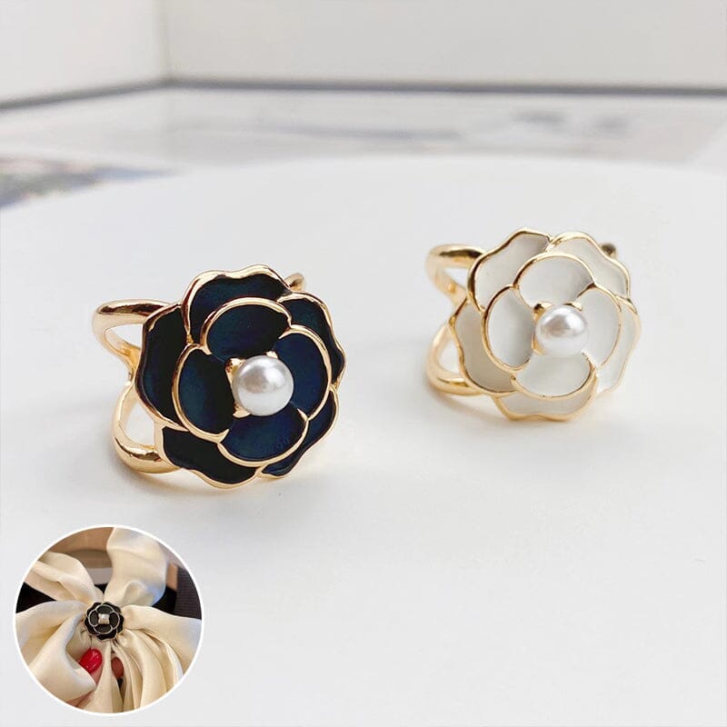 Elegancki Damski Kamelią Pierścionek