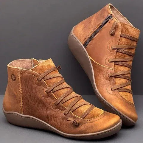 Yara | Botas de invierno de cuero para mujer