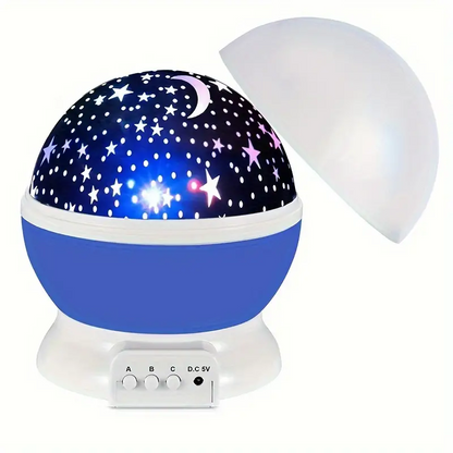 Lampka Nocna Projektora Gwiazdowego | Lampa do Sypialni Dziecięcych