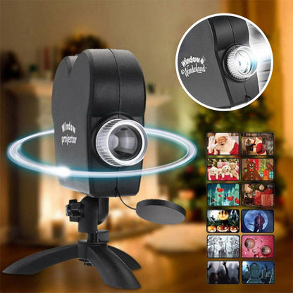 Projektor Okienny do Dekoracji na Halloween i Boże Narodzenie