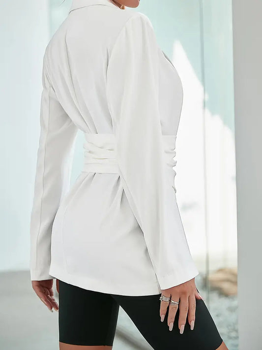 Blazer plisado para mujer | Oficinas elegantes para estilo de noche