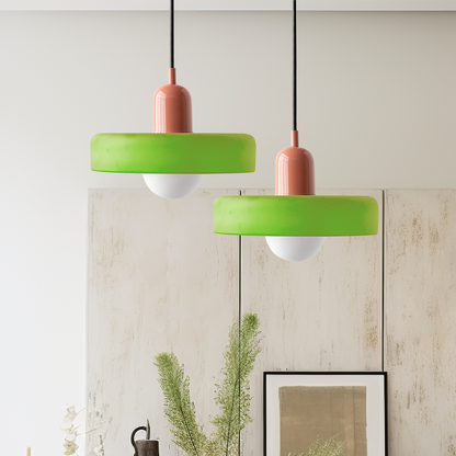 Miklon | Kolorowa lampa wisząca w stylu Bauhaus