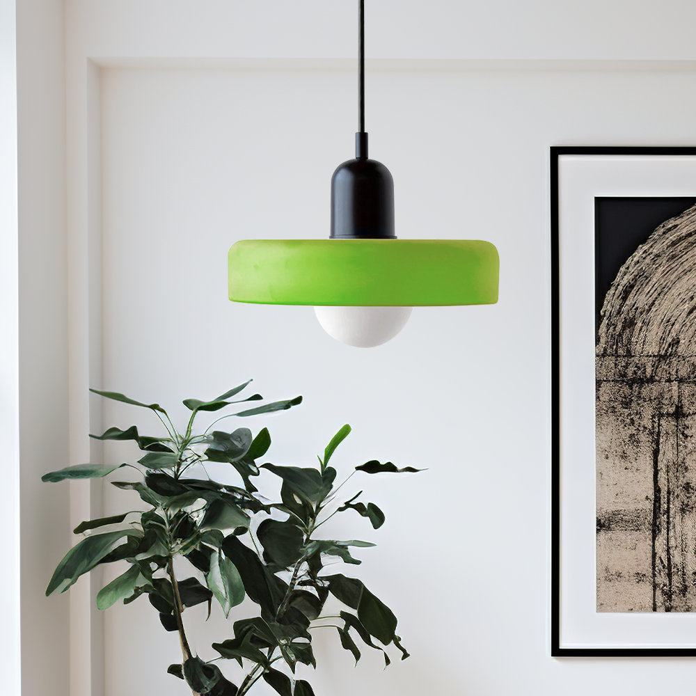 Miklon | Kolorowa lampa wisząca w stylu Bauhaus