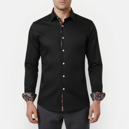 Men's Paisley Print Shirt | Long Sleeve Statement Style