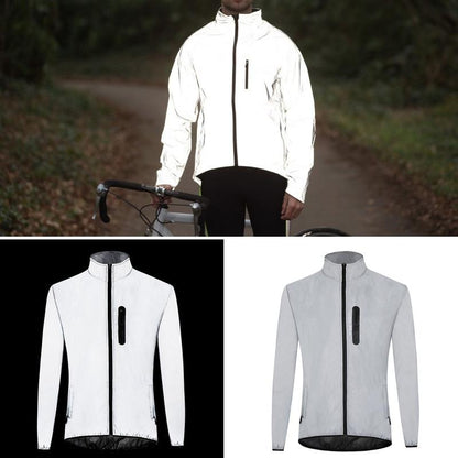 Pánská reflexní voděodolná cyklistická bunda