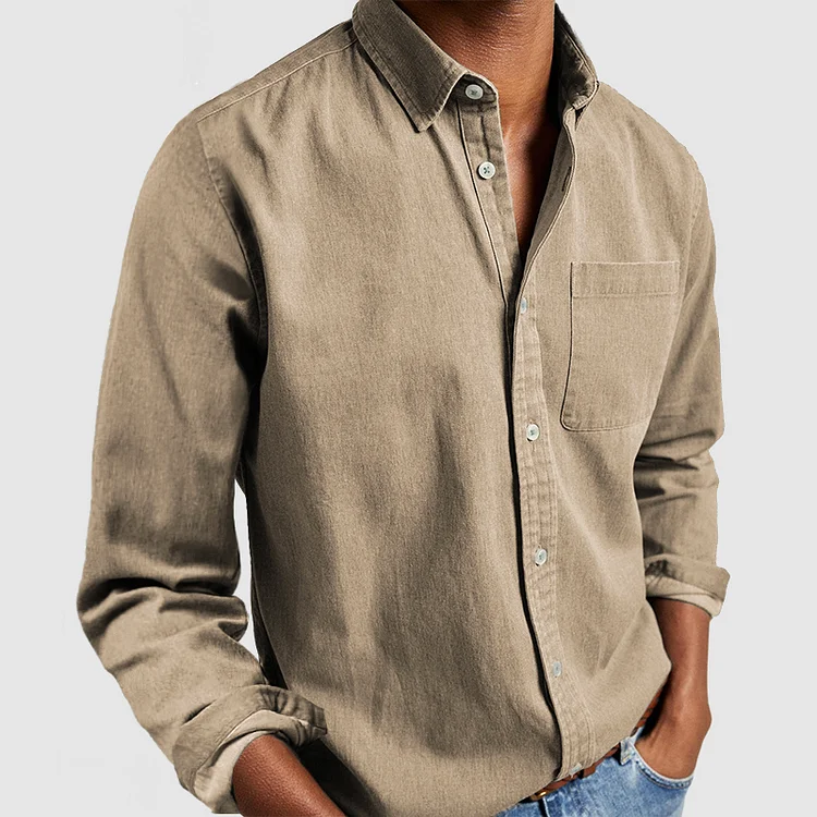 Camicia Casual Morbida da Uomo | Design Universale Quotidiano