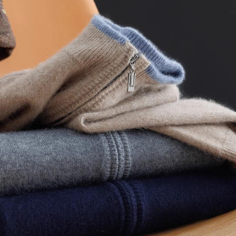 Cardigan zippé homme