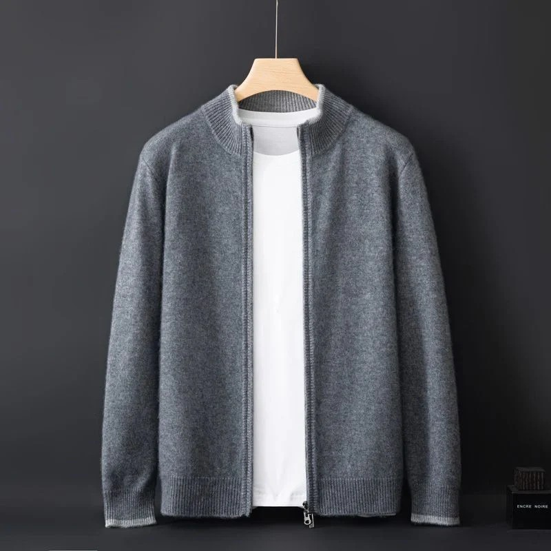 Cardigan zippé homme