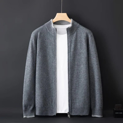Cardigan zippé homme