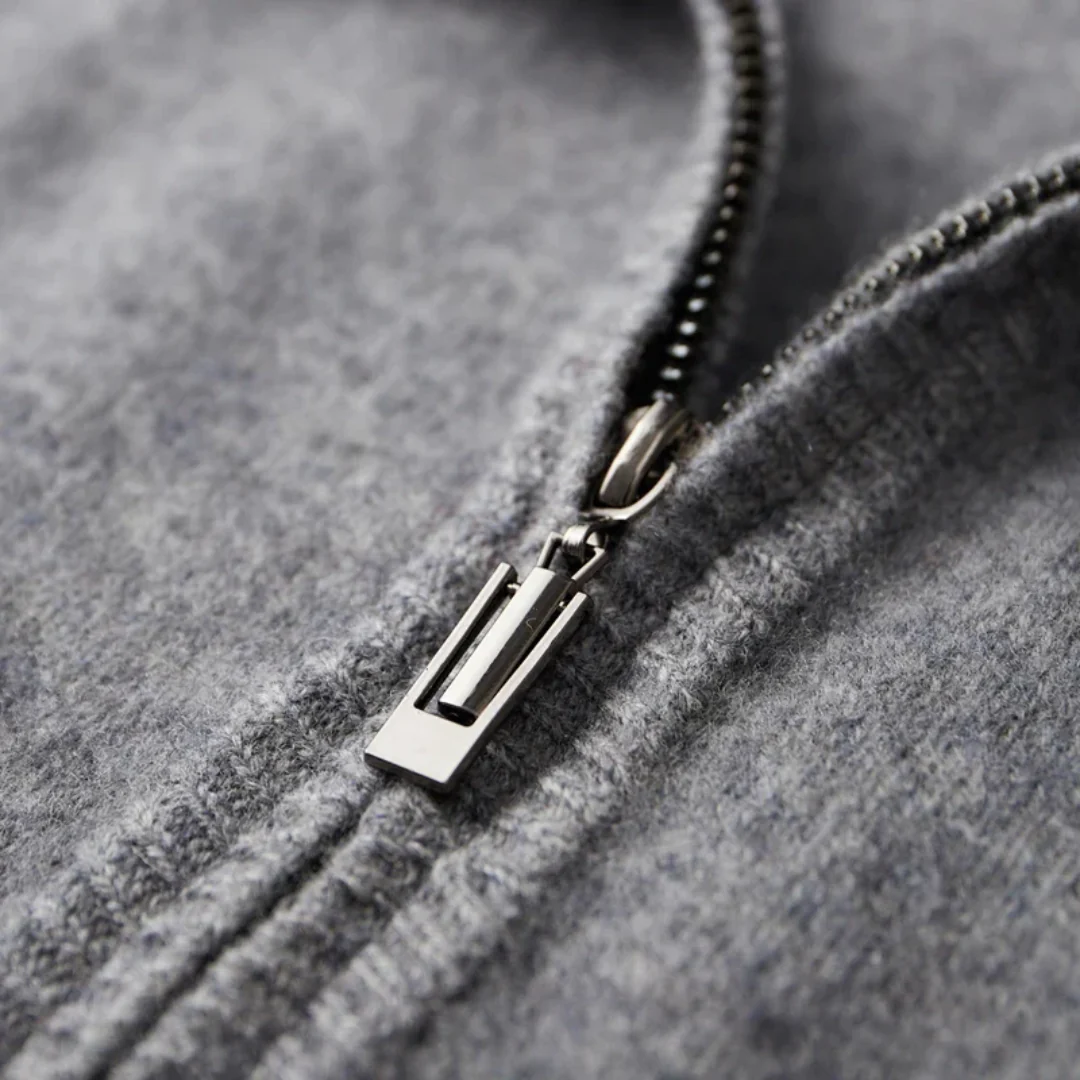 Cardigan zippé homme
