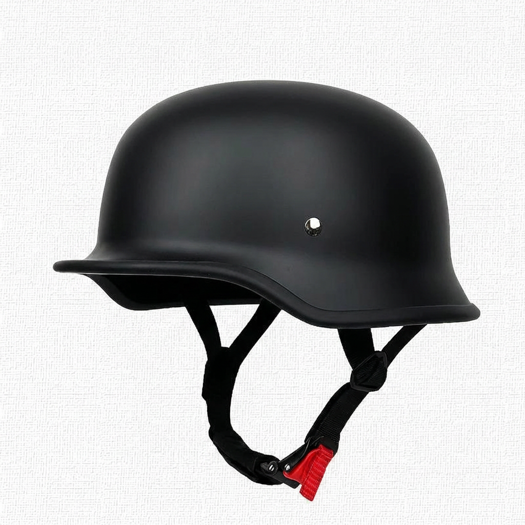 Casco de moto retro fuera de la ley tipo medio casco | 3 tipos de acabado