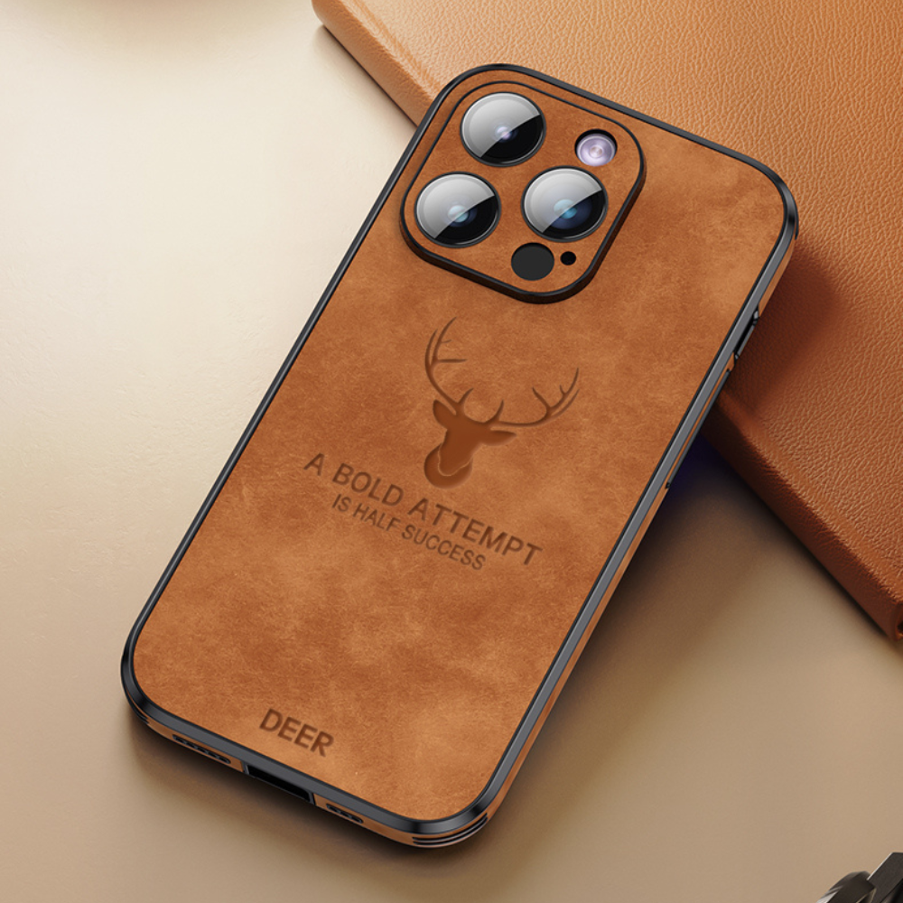 Etui Na IPhone'a W Stylu Skórzanym | Odporny Na Wstrząsy Smukła Ochrona