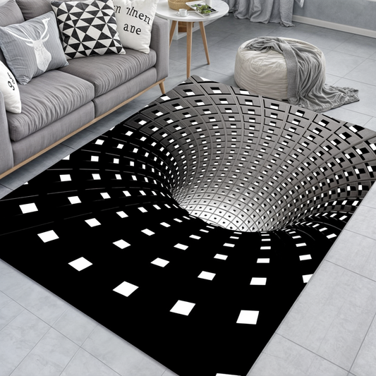 Alfombrilla 3D Ilusión Geométrica | Alfombrilla Decorativa para el Recibidor y Felpudo para Puertas