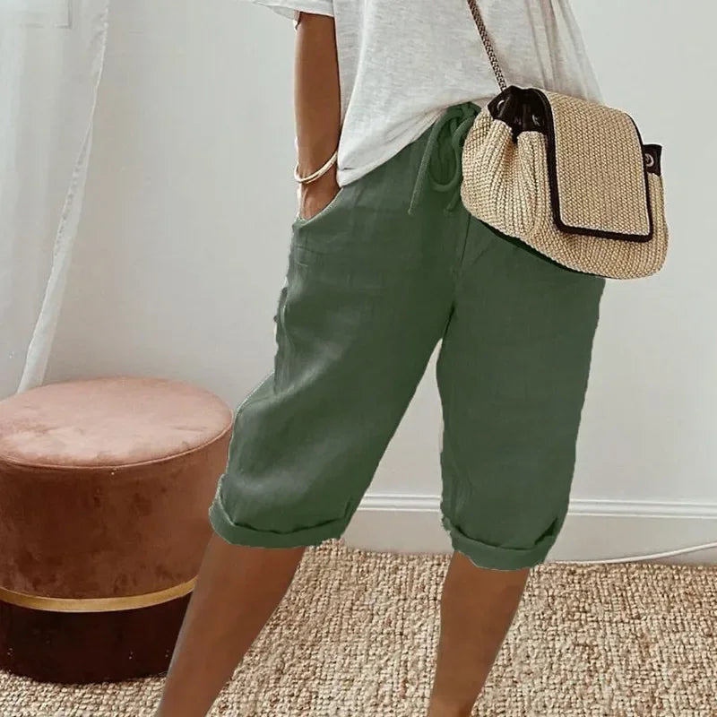 Pantalones cortos hechos a medida para mujer | Estilo casual inteligente para todos los días