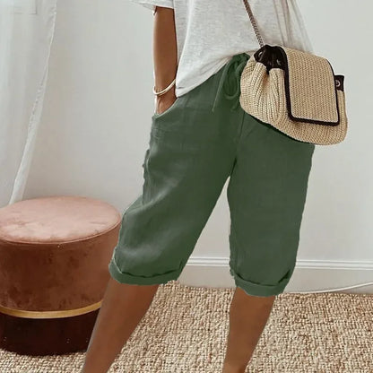 Pantalones cortos hechos a medida para mujer | Estilo casual inteligente para todos los días