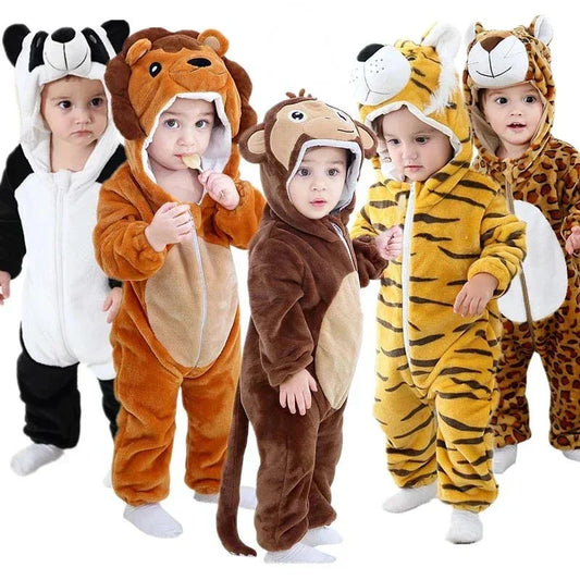 Mono con capucha para niño animal