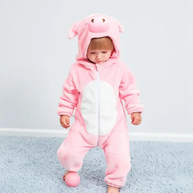 Combinaison à capuche enfant animal