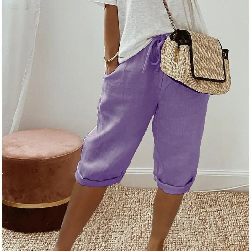 Pantalones cortos hechos a medida para mujer | Estilo casual inteligente para todos los días