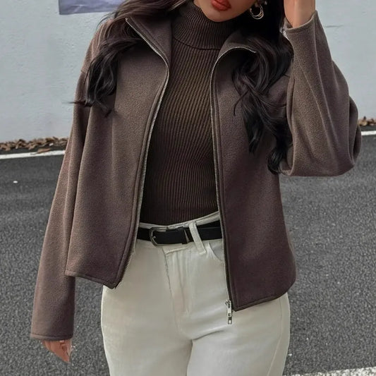 Women's Cropped Relaxed-Fit Jacket | Modern and Casual