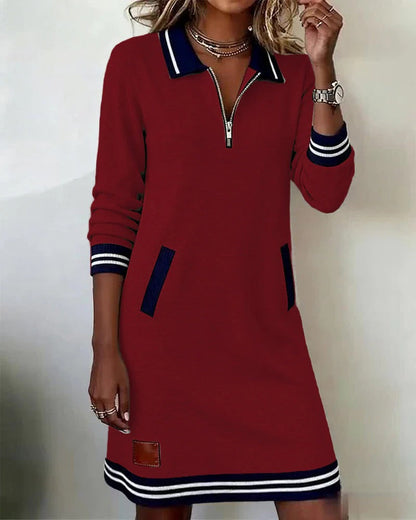 Robe midi pour femme à manches longues | Style quotidien