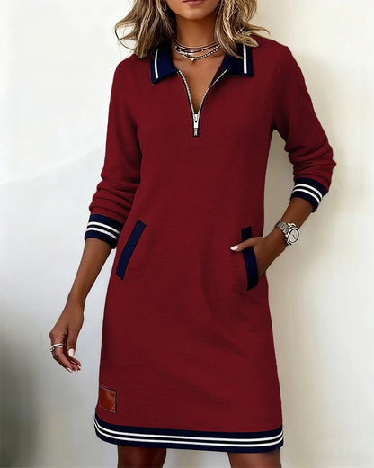 Robe midi pour femme à manches longues | Style quotidien