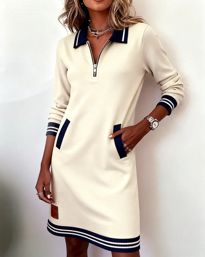 Robe midi pour femme à manches longues | Style quotidien