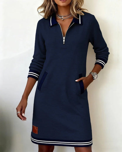 Robe midi pour femme à manches longues | Style quotidien