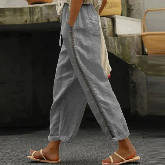 Lia | Pantalones de Verano Lekkie Luźne