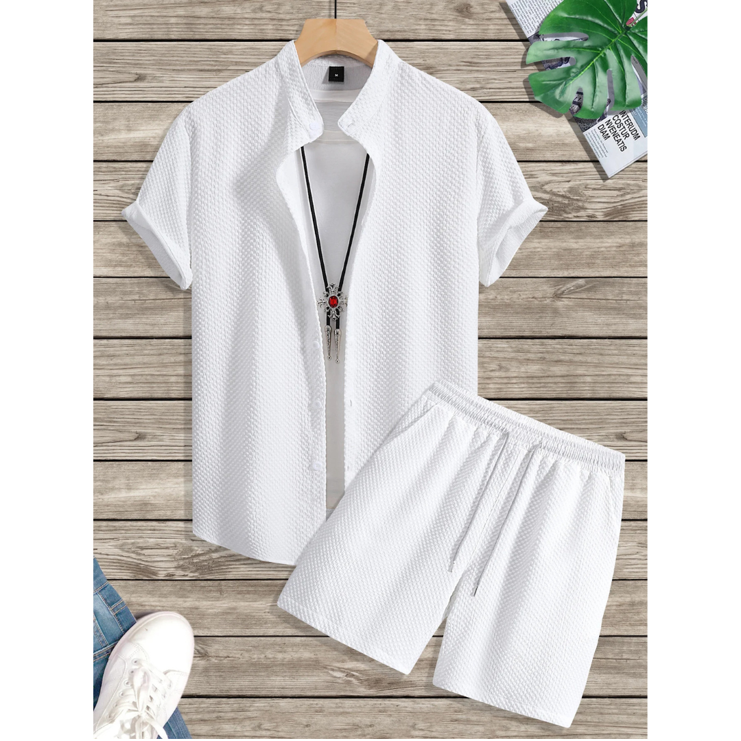 Pánská italská letní sada | Uvolněný a pohodlný dvoudílný outfit